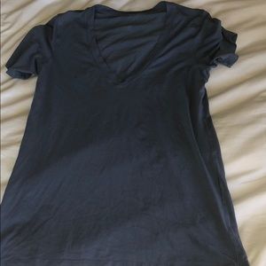 Lululemon size 6 bluish grey v-neck tee!!!
